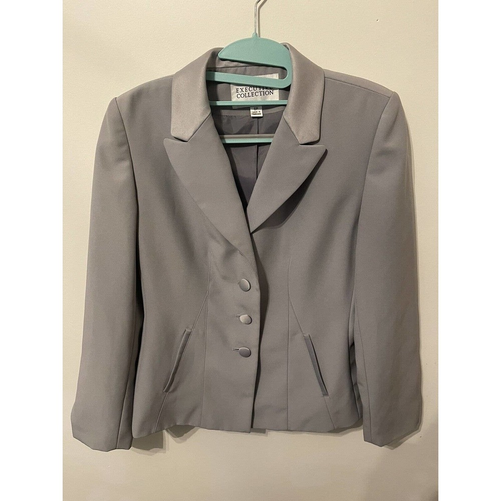 Executive Collection Women’s Lined Gray Blazer size 6P